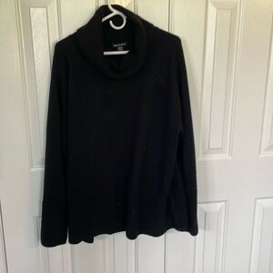 Athleta merino wool and cashmere cow neck sweater in black size XL tall. Newish